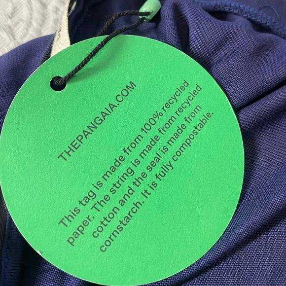 Pangaia Maxi Dress Blue Natural Organic Seacell Womens Size XXS Eco friendly - Picture 8 of 10